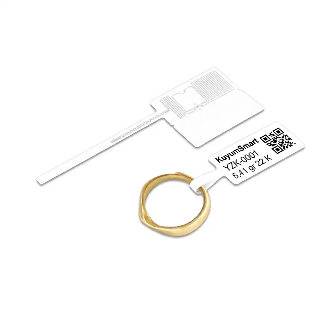 75×36 mm UHF RFID kuyum etiketi rulosu